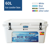 Glacière médicale TOLEE 60 litres avec fonction thermique isolante en PP pour laboratoires, aliments, pêche, camping, impression de logo personnalisable