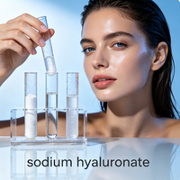 1KDA Sodium Hyaluronate Kelas Makanan, Bubuk HA Murni Digunakan dalam Minuman Kecantikan Oral & Suplemen Nutrisi Fungsional