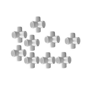 Raccord PVC 1/2 pouce 4 voies personnalisé - Té de sortie latérale de qualité meuble pour cadres de bricolage - Product Image 4