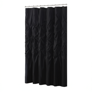 Cortina de Ducha Moderna de Lujo con Diseño Acolchado, de Poliéster Impermeable, con Ganchos, para Baño - Product Image 1