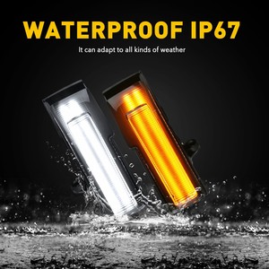 ไฟเลี้ยว LED แบบไดนามิกสำหรับกระจกมองข้าง  สำหรับรถฟอร์ด F150 ปี 2015-2020 สีเหลืองอำพันและสีขาว - Product Image 4