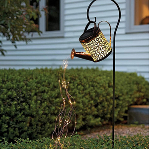 <span class=keywords><strong>Lampe</strong></span> <span class=keywords><strong>solaire</strong></span> en fer forgé creuse avec fonction d'arrosage, <span class=keywords><strong>lampe</strong></span> féerique avec fonction de douche étanche, décoration de jardin extérieur - Product Image 2