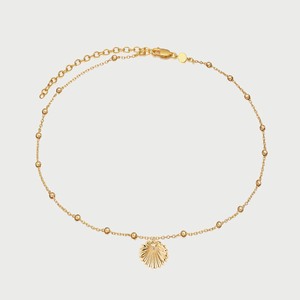 Collier ras du cou en coquillage perlé en or vermeil <span class=keywords><strong>18</strong></span> <span class=keywords><strong>carats</strong></span> avec breloque en plaqué non terni Ensembles de colliers personnalisés pour femmes <span class=keywords><strong>bijoux</strong></span> - Product Image 1