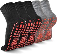 Chaussettes de sport Pilates à logo personnalisé pour hommes et femmes, en tricot, anti-bactériennes, respirantes, écologiques, vente en gros OEM