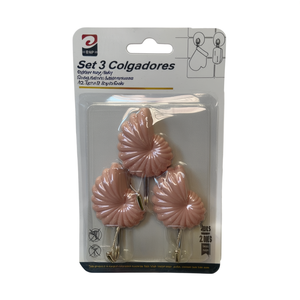Ganchos Novedosos Conch Mixtos, 3 Piezas, 12 Unidades por Bandeja - Product Image 1