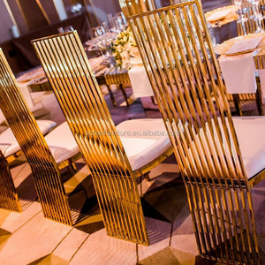 Nuevo diseño, elegantes sillas doradas, banquetes de boda, eventos, sillas de comedor, restaurante, café, sillas de lujo - Product Image 2