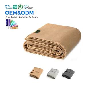 100% couverture en laine chaude épaisse lavable idéale pour le camping en plein air événements sportifs <span class=keywords><strong>survie</strong></span> kits d'urgence technique tissée solide - Product Image 1