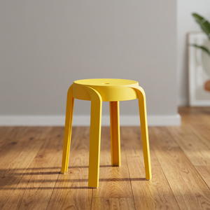 Windmill Plastic <b>Stool</b> Stackable Round Ottoman Minimalist Modern Seating <b>for</b> School Farmhouse <b>Bedroom</b> - Product Image 2