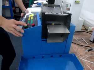 Cắt Ống máy cắt/Ống vải Zig Zag vải đồng cáp băng tải vành đai trượt thủy lực Máy cắt góc - Product Image 5