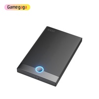 SHE090 500G HDD RETROBAT Disque dur externe portable filaire pour jeux vidéo rétro (>50000 jeux) Carte de jeu PSP/PS2 PC Windows