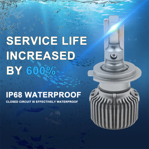 CAR-REFINE P60 H7 Led faro fábrica doble tubo de cobre 120W 12000lm 6000K alto bajo haz Bombillos Led H4 bombilla Led para coche - Product Image 2