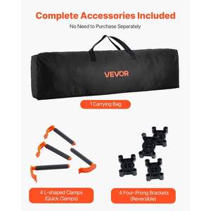 Soporte DE TRABAJO plegable portátil de 8,05x4,13 pies con capacidad de 6000 libras Soporte DE TRABAJO plegable para espacios de trabajo móviles - Product Image 6