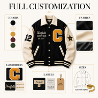 Veste universitaire personnalisée pour équipe, en laine avec manches en PU, manteau de baseball unisexe, numéro personnalisé, patch chenille, OEM ODM pour équipe universitaire