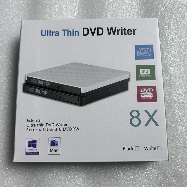 Portable External CD Burner Writer Recorder Dvd USB 3.0 +/-RW Drive Slim DVD/CD ROM With Ltop Desktop PC TYPE C
