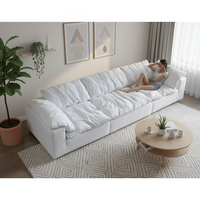 Canapé modulaire en forme de L surdimensionné, coussins extra moelleux, tissu doux, avec chaise longue pour salon, salle familiale