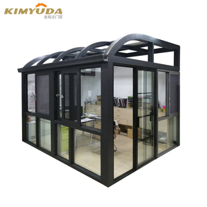 Vente directe de véranda en alliage d'aluminium avec verre artistique pour villa, maison extérieure et <span class=keywords><strong>terrasse</strong></span>, à pont thermique brisé - Product Image 5