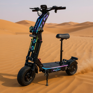 Envío Gratuito en EE. UU. G14 72V 10000W Scooter Eléctrico Plegable de Doble Motor con Neumáticos Anchos de 13 Pulgadas para Carretera, 55-75 MPH, con Luces LED de Colores - Product Image 1