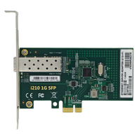 Tarjeta de Red de Fibra Óptica PCIe X1 SFP de 1 Gbps, Adaptador Ethernet Gigabit de un Solo Puerto Intel I210 CS para Computadora de Escritorio, NAS, IPC Industrial