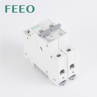 C Tipo 1P 1A 2A 3A 4A 6A 10A 16A 20A 25A 32A 40A 50A 60A MCB Ac 12V DC Disyuntor en miniatura