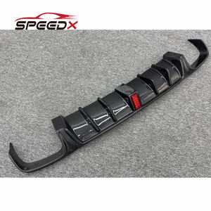 Para <span class=keywords><strong>Maserati</strong></span> Ghibli Upgrade Brabus Carbon Difusor Ghibli Carbon Fiber Brabus Difusor trasero con LED - Product Image 3
