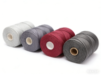 Cordon en macramé torsadé simple brin en nylon/coton naturel de 3 mm, 4 mm, 5 mm pour sacs, vêtements, textiles de maison, chaussures - Longueur 100 m personnalisable