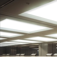 Panneaux de plafond tendu en aluminium avec éclairage LED pour hall d'hôtel, avec membrane souple en tissu PVC pour décoration