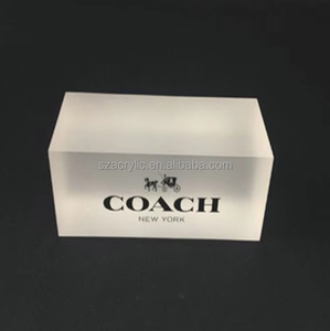 Nhà máy tùy chỉnh Frost <span class=keywords><strong>Acrylic</strong></span> Logo hiển thị đứng <span class=keywords><strong>Acrylic</strong></span> Đăng khối hiển thị - Product Image 5