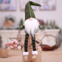 Peluche elfe de noël, décoration de cadeaux, jouet, poupée, mignon, sans face, suspendue, cadeau, pour noël