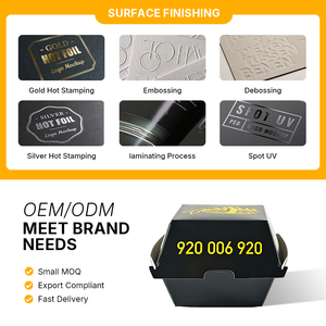 Cajas de Cartón Kraft Reutilizables, Impermeables y Ecológicas con Ranuras para Hamburguesas, Acabado Mate para Comida para Llevar, Sliders, Sándwiches y Postres - Product Image 6