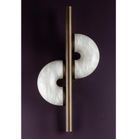 Lámpara de Pared LED Minimalista de Alabastro, Estilo Nórdico de Lujo, Luz Blanca Cálida, para Dormitorio, Sala de Estar, Hotel, Fondo de TV