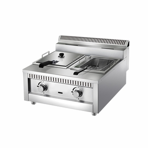 <span class=keywords><strong>Friteuse</strong></span> à gaz Libermann 13L*2 avec 2 réservoirs, 2 paniers, réservoir d'huile <span class=keywords><strong>amovible</strong></span>, température réglable, <span class=keywords><strong>friteuse</strong></span> de comptoir pour poulet - Product Image 1