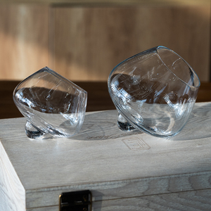 Bf488 nghiêng xoay stemless rượu vang đỏ thủy tinh thanh lịch và sản phẩm bền cho những người đam mê rượu vang - Product Image 5