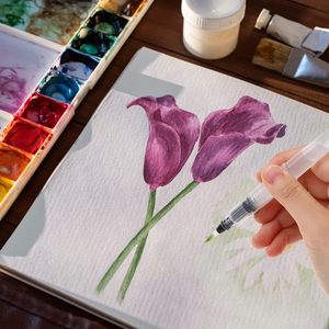 ODM personalizado Pequeño medio grande puntas redondas vacío agua Color tinta lápiz pincel conjunto acuarela <span class=keywords><strong>pintura</strong></span> pincel pluma conjunto para principiantes - Product Image 4