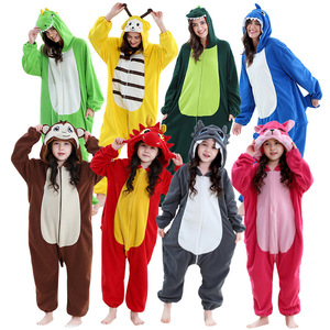 Disfraces <span class=keywords><strong>de</strong></span> Animales <span class=keywords><strong>de</strong></span> Felpa Polar Suave al por Mayor, Conjuntos Familiares a Juego, Lindos Disfraces <span class=keywords><strong>de</strong></span> Cosplay para Halloween - Product Image 1
