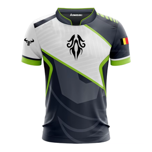 Manufacturer Wholesale Plus Size <strong>Gaming</strong> <strong>Tshirt</strong> Pro E-sports Team Uniform Heat-Transfer Printed 100% Polyester Jersey - Product Image 3