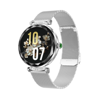 Reloj Inteligente para Mujer con Asistente de Voz IA, Pantalla Táctil, Respuesta de Llamadas, Compatibilidad con Música, Aplicación IOS, Reloj Inteligente de Acero Inoxidable para Mujer con Calendario