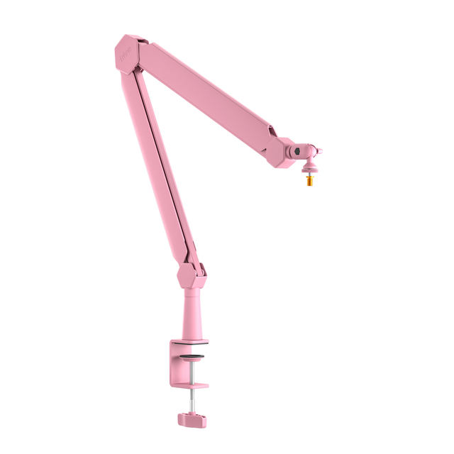 Fifine BM66 Microphone Stand with 360 Degree Rotating Table Stand Flexible Adjustable Aluminium Alloy Low Profile Boom Arm