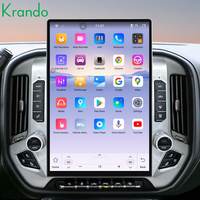 Unidad Principal Android Estilo Tesla de 15.6 Pulgadas Krando para Chevrolet Silverado GMC Sierra 2014-2020, Estéreo para Auto, Android Inalámbrico, Carplay