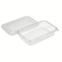 Boîte à emporter en plastique transparente de qualité alimentaire sans BPA, emballage personnalisé en PET, couvercle à fermeture sécurisée, boîtes en plastique pour noix, pour mousse