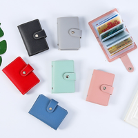 Dompet Kartu Kredit Kulit PU Minibook Custom Laris Manis dari Pabrik, Dompet Kartu Visa/ID Tipis