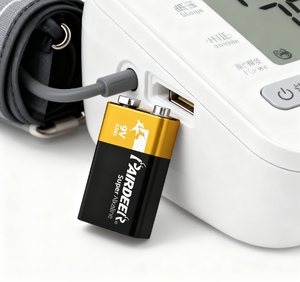 Батарейка PAIRDEER с высокой плотностью энергии, герметичная, 500 мАч, 9В, 6LR61, суперщелочная, для систем безопасности - Product Image 1