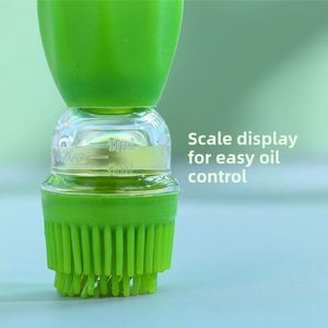 Bbq Baking Kitchen Gadgets With Silicone <b>Brush</b> 2 in 1 Cooking Glass Dropper Measuring Oil Dispenser <b>Bottle</b> - Product Image 4