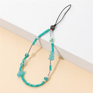 Vente en gros de bracelet de charme pour téléphone Chaîne de perles pour téléphone <span class=keywords><strong>portable</strong></span> Cadeau pour amis <span class=keywords><strong>Perle</strong></span> acrylique pour étui de téléphone <span class=keywords><strong>Cordon</strong></span> de téléphone - Product Image 3