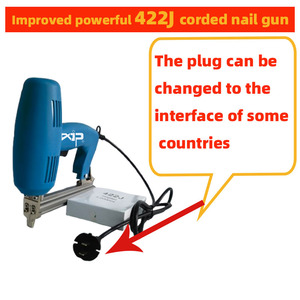 422J Pistolet à clous et <span class=keywords><strong>agrafeuse</strong></span> électrique portable 2-en-1 pour meubles en bois et projets de bricolage pour le travail du bois - Product Image 5