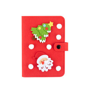 Carnet à spirales avec couverture en feutre, carnet à feuilles mobiles mignon, carnet de Noël pour enfants, cadeau - Product Image 2