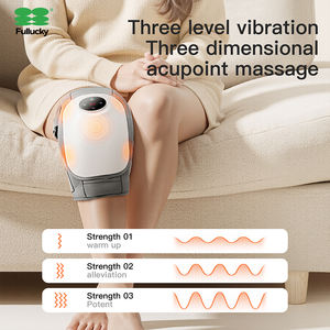 Masseur électrique rouge pour les genoux FULLUCKY, réglable, avec design enveloppant, pour soulager la douleur au cou et aux jambes, applications pour l'arthrite - Product Image 5