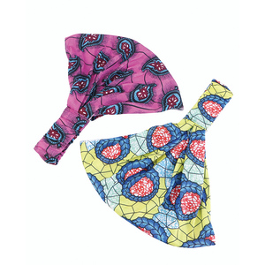 Créateur de mode <span class=keywords><strong>bandeau</strong></span> deux pièces/ensemble motif africain imprimé Polyester femmes Sport cheveux accessoires - Product Image 4