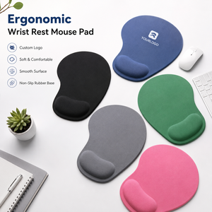Alfombrilla de Ratón Ergonómica con Reposamuñecas, Logotipo Personalizado, Espuma Viscoelástica, Base de Goma Antideslizante, Soporte Suave, Alfombrilla de Escritorio para Oficina, Venta al Por Mayor - Product Image 1