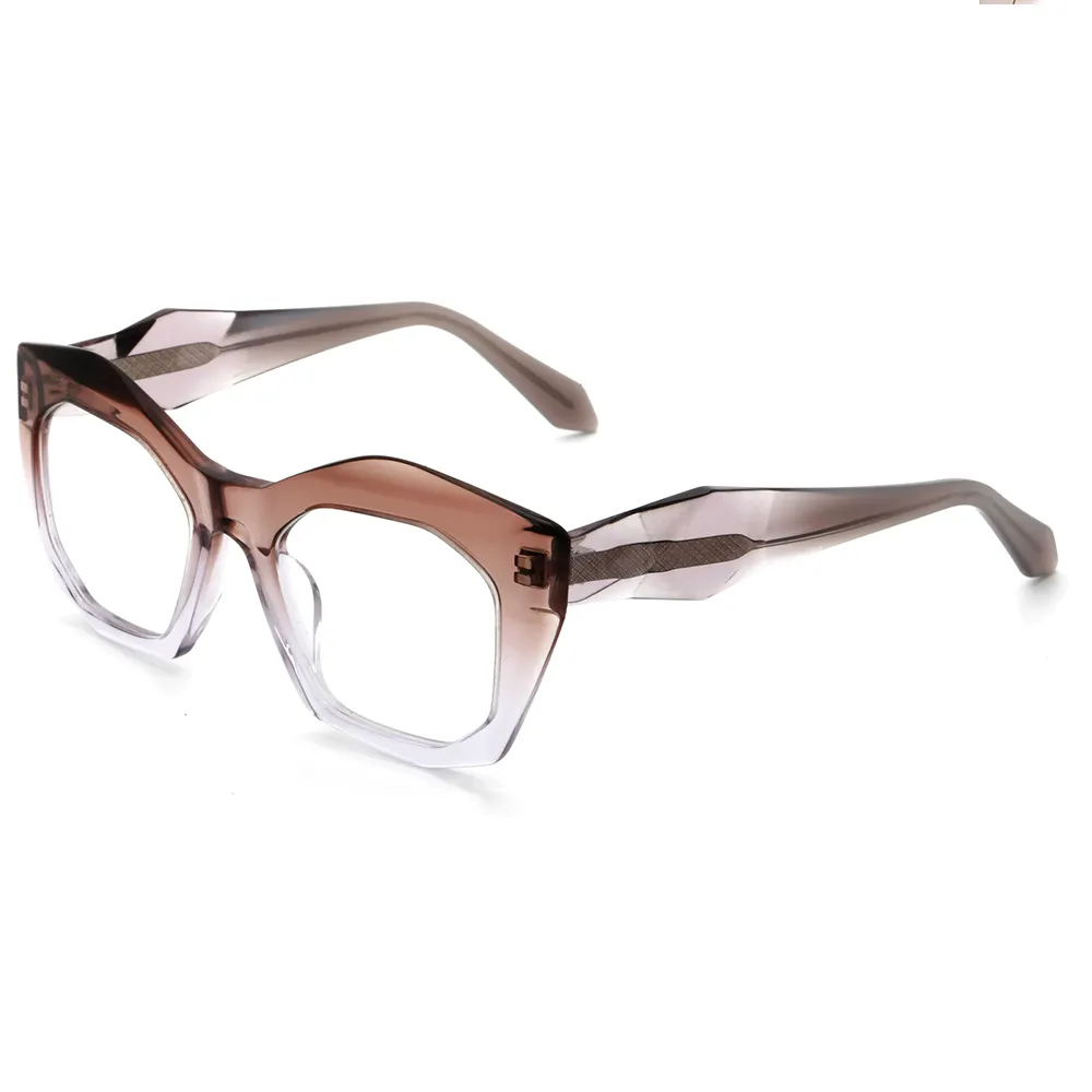 G6066 China atacado novo modelo óculos quadrados ópticos grande quadro acetato óculos