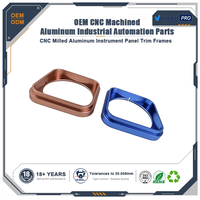 Composants de cadre de protection de capteur pour garniture de tableau de bord, usinés CNC en aluminium anodisé, personnalisés OEM